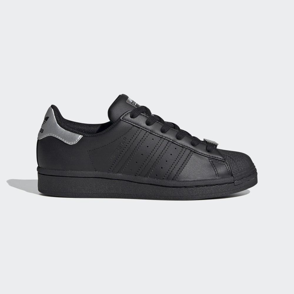 Originals Adidas Superstar Baieti Romania - Negrii/Albi FV3722